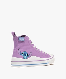 baskets femme en toile montantes avec semelle a liseres colores - lilo stitch violet baskets montantesF067301_4