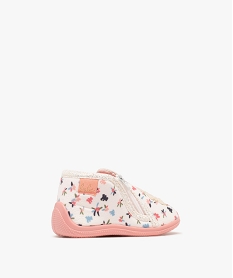 chaussons bottillons a motifs fleuris bebe fille - lulucastagnette. roseF084701_4