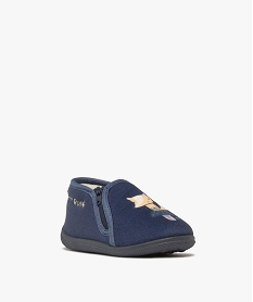 chaussons garcon bottillons a zip petit renard bleu standardF085701_2