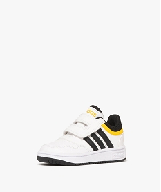 baskets bebe garcon mid-cut a scratch hoops - adidas blanc chine baskets et tennisF089001_3