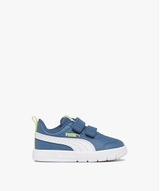 GEMO Baskets bébé garçon à double scratch Court Flex V3 - Puma bleu vif