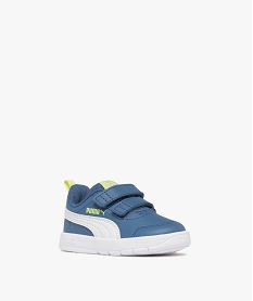 baskets bebe garcon a double scratch court flex v3 - puma bleu vif baskets et tennisF089101_2