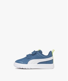 baskets bebe garcon a double scratch court flex v3 - puma bleu vif baskets et tennisF089101_3