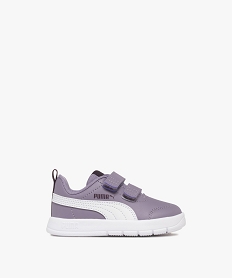 GEMO Baskets bébé garçon à double scratch Court Flex V3 - Puma violet standard