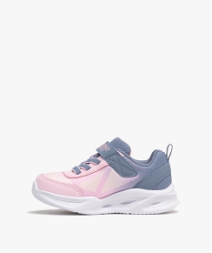 baskets basses souples en mesh a semelle lumineuse fille - skechers rose vif basketsF089701_3