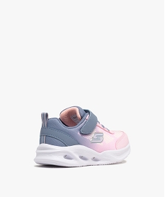 baskets basses souples en mesh a semelle lumineuse fille - skechers rose vif basketsF089701_4