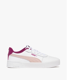 GEMO Baskets fille à semelle épaisse rainurée Carina 2.0 - Puma blanc standard