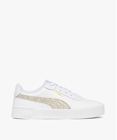 baskets femme a semelle epaisse et rainuree carina zebra - puma blanc chineF092401_1