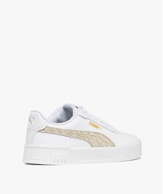 baskets femme a semelle epaisse et rainuree carina zebra - puma blanc chine basketsF092401_4