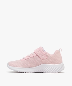 baskets souples en mesh a scratch filles - skechers rose basketsF092601_3