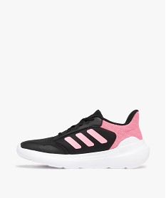 baskets fille running dessus en mesh et a bandes laterals contrastantes tensaur run - adidas noir vif basketsF092901_3