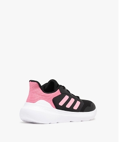 baskets fille running dessus en mesh et a bandes laterals contrastantes tensaur run - adidas noir vif basketsF092901_4