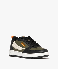 baskets garcon low-cut a lacets et a semelle epaisse contrastante rega nfk - fila noir vif basketsF093801_2