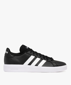 baskets grand court base style retro homme - adidas noir vifF095201_1