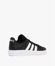 baskets grand court base style retro homme - adidas noir vifF095201_4