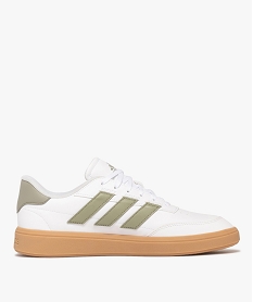 GEMO Baskets homme à semelle épaisse contrastante Courtblock - Adidas blanc chine