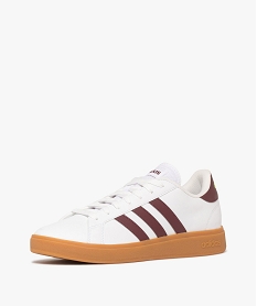 baskets grand court base style retro homme - adidas blancF095401_2