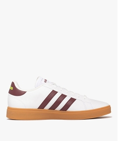 baskets grand court base style retro homme - adidas blancF095401_3