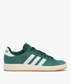 baskets homme en cuir suede style retro et a bandes laterales grand court 2000 - adidas vert standardF095601_1