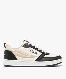 GEMO Baskets homme tricolores style rétro à lacets Rega - Fila beige standard