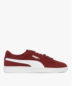 baskets homme en cuir suede avec semelle effet gomme smash - puma rougeF096001_1