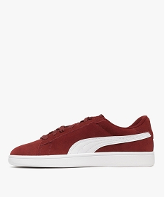 baskets homme en cuir suede avec semelle effet gomme smash - puma rougeF096001_3