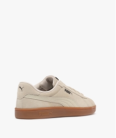 baskets homme en cuir suede avec semelle effet gomme smash - puma beige standardF096201_4