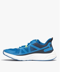 baskets homme running en mesh avec details fluos - slazenger bleu vifF096301_3