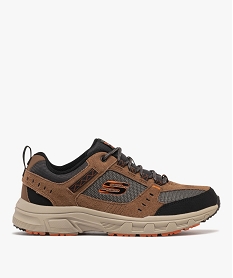 GEMO Basket de marche à lacets Oak Canyon homme - Skechers marron chine