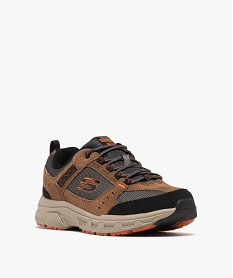 basket de marche a lacets oak canyon homme - skechers marron chineF097901_2