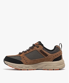 basket de marche a lacets oak canyon homme - skechers marron chineF097901_3