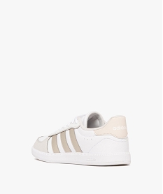 baskets femme a bout amande et a lacets avec bandes contrastantes breaknet sleek- adidas blanc chineF098401_4