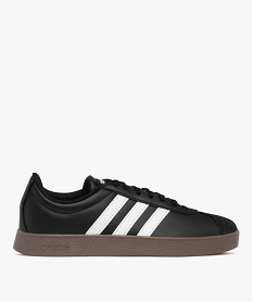 baskets femme avec bout suede et a bandes laterales vl court base - adidas noir vifF098701_1