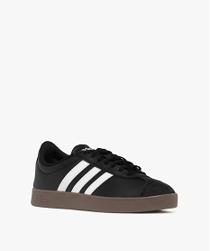 baskets femme avec bout suede et a bandes laterales vl court base - adidas noir vifF098701_2