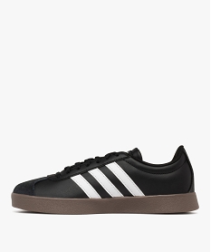 baskets femme avec bout suede et a bandes laterales vl court base - adidas noir vifF098701_3