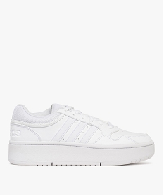 baskets femme a semelle plateforme hoops 3.0 - adidas blanc chine baskets compenseesF098801_1