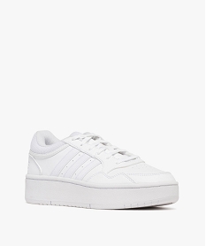 baskets femme a semelle plateforme hoops 3.0 - adidas blanc chine baskets compenseesF098801_2