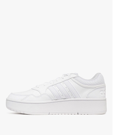 baskets femme a semelle plateforme hoops 3.0 - adidas blanc chine baskets compenseesF098801_3