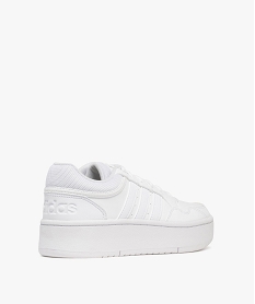 baskets femme a semelle plateforme hoops 3.0 - adidas blanc chine baskets compenseesF098801_4