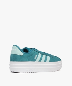 baskets femme en cuir lisse avec semelle plateforme vl court bold - adidas bleu vif baskets compenseesF098901_4