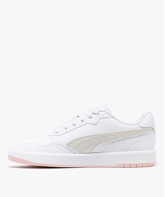 baskets femme style retro court ultra lite - puma blanc chineF099101_3