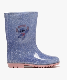 GEMO Bottes de pluie fille à paillettes avec semelle crantée - Lilo & Stitch bleu standard