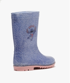 bottes de pluie fille a paillettes avec semelle crantee - lilo stitch bleu standard bottes de pluiesF100801_4