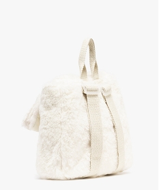 sac a dos en maille peluche motif lapin fille beigeF102101_2