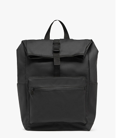 GEMO Sac à dos multipoche et déperlant avec pochette ordinateur homme noir standard