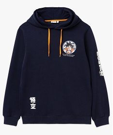 sweat a capuche en molleton doux imprime homme - dragon ball super bleuF107401_4