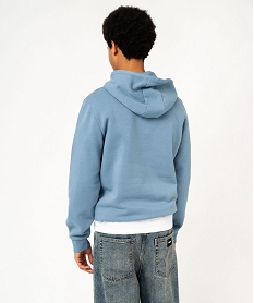 sweat a capuche avec motif homme bleuF108401_3