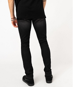 jean skinny en coton stretch delave homme noir jeans delavesF110001_3