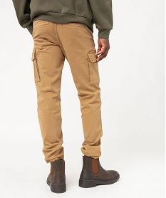 pantalon cargo coupe straight coloris unique homme brunF110501_3