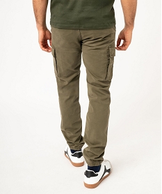 pantalon cargo coupe straight coloris unique homme vertF110801_3